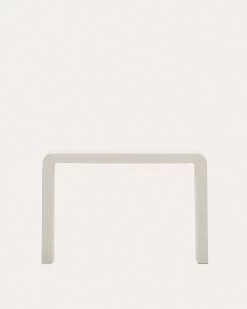 Aiguablava Console In White Cement, 120 X 80 Cm