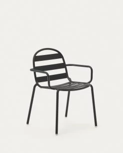 Joncols Stackable Outdoor Aluminium Chair With A Powder Coated Grey Finish | Kave Home
