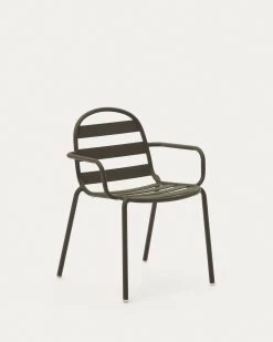 Joncols Stackable Outdoor Aluminium Chair With A Powder Coated Green Finish | Kave Home