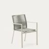Culip Aluminium And Cord Stackable Outdoor Chair In White | Kave Home 2 Culip Aluminium And Cord Stackable Outdoor Chair In White | Kave Home -Quality Furniture Store J0600019NN03 1V01