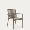 Culip Aluminium And Cord Stackable Outdoor Chair In Brown | Kave Home 1 Culip Aluminium And Cord Stackable Outdoor Chair In Brown | Kave Home -Quality Furniture Store J0600019NN12 1V01