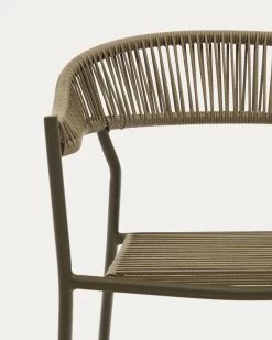 Futadera Stackable Outdoor Chair In Green Synthetic Cord And Green Painted Steel 12 Futadera Stackable Outdoor Chair In Green Synthetic Cord And Green Painted Steel -Quality Furniture Store J0600043FF19 1D01