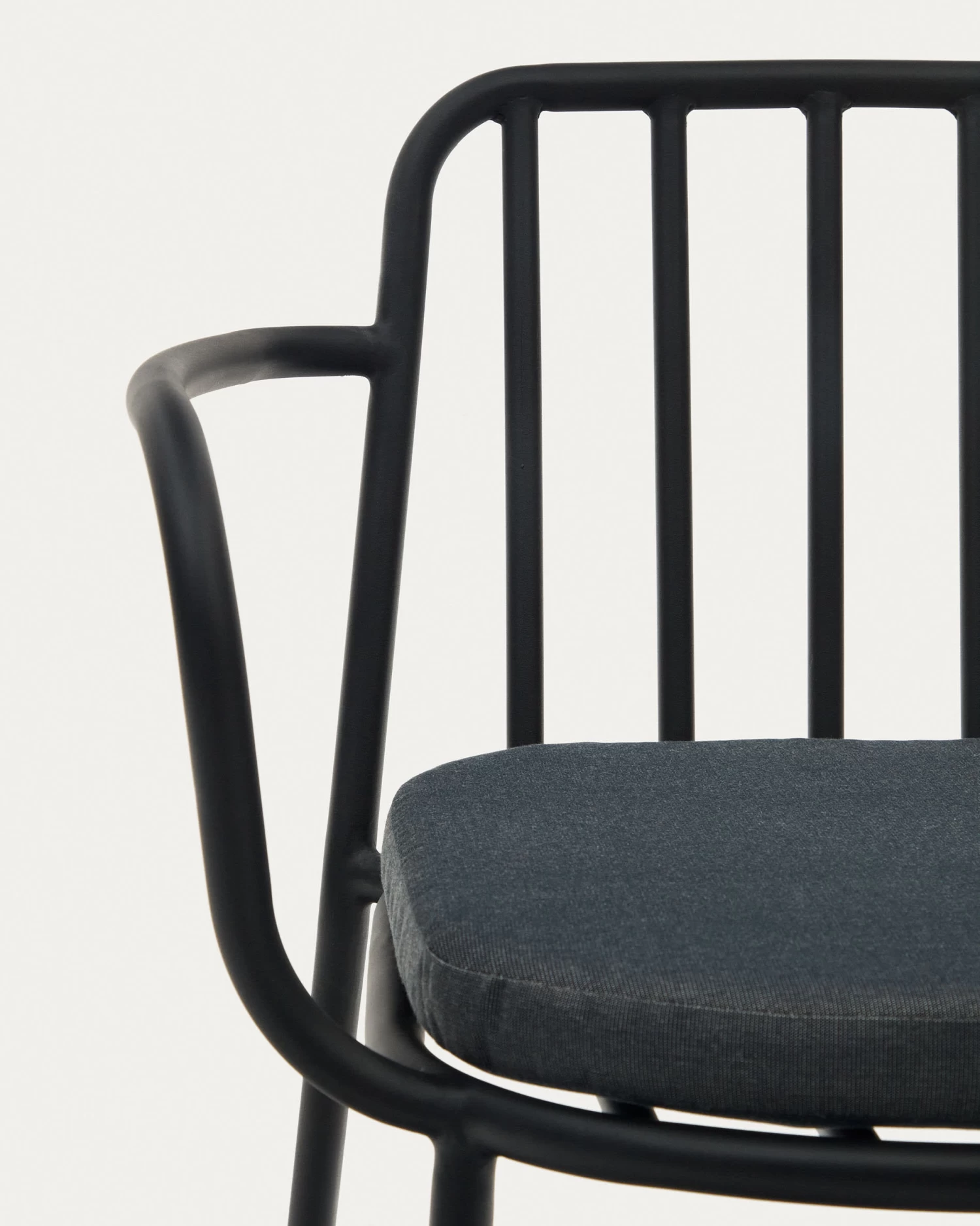Bramant Stackable Steel Chair With Black Finish | Kave Home 5 Bramant Stackable Steel Chair With Black Finish | Kave Home - Image 3