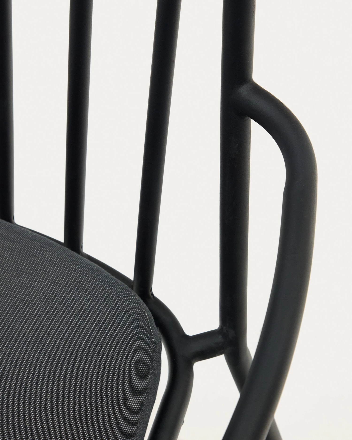 Bramant Stackable Steel Chair With Black Finish | Kave Home 8 Bramant Stackable Steel Chair With Black Finish | Kave Home - Image 6