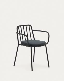 Bramant Stackable Steel Chair With Black Finish | Kave Home