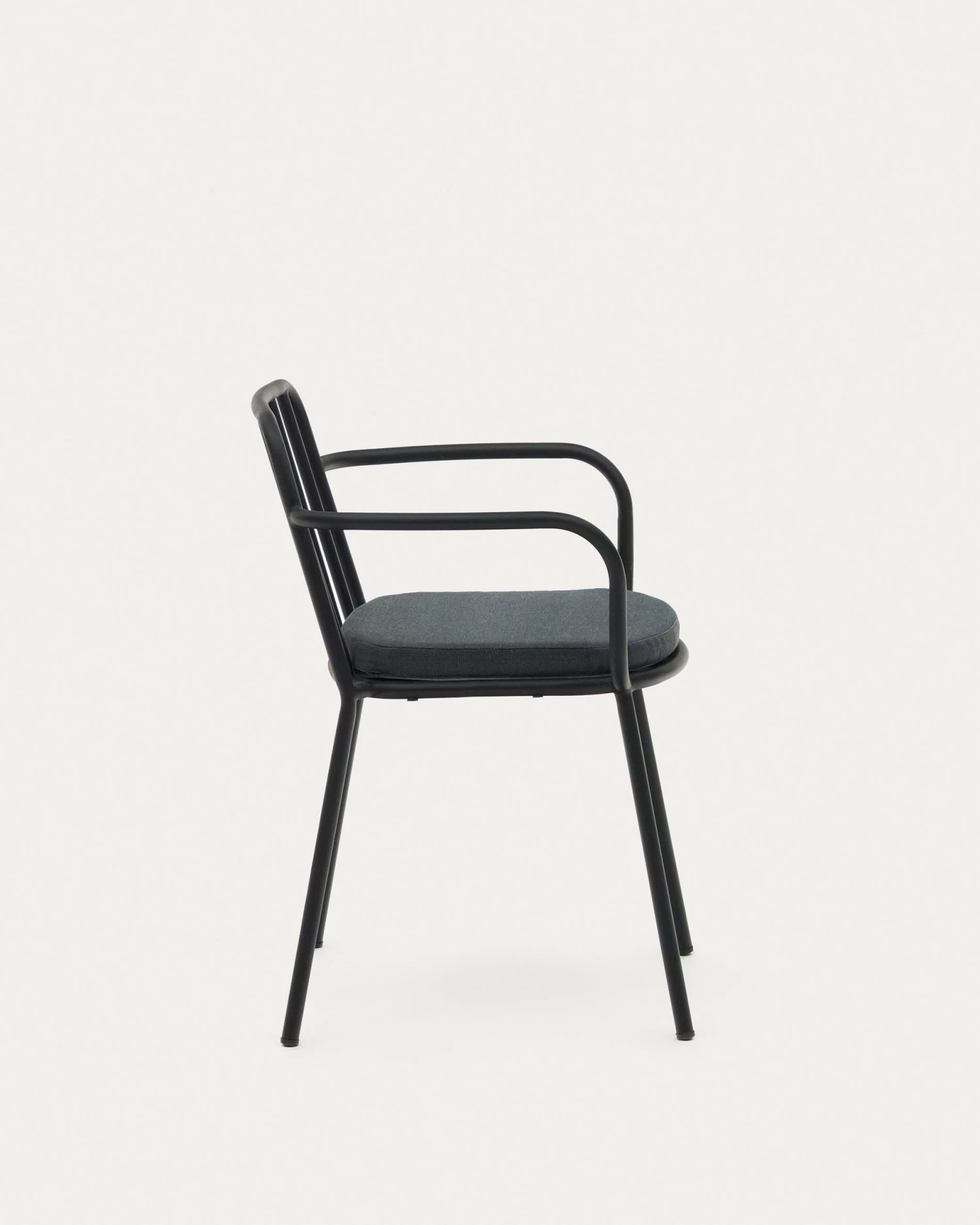 Bramant Stackable Steel Chair With Black Finish | Kave Home 7 Bramant Stackable Steel Chair With Black Finish | Kave Home - Image 5