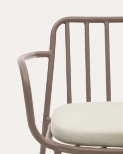 Bramant Stackable Steel Chair With Mauve Finish | Kave Home -Quality Furniture Store J0600045RR10 1D01