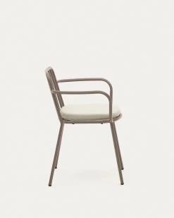 Bramant Stackable Steel Chair With Mauve Finish | Kave Home -Quality Furniture Store J0600045RR10 1V02