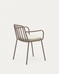 Bramant Stackable Steel Chair With Mauve Finish | Kave Home -Quality Furniture Store J0600045RR10 1V03