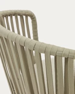 Saconca Outdoor Chair Made With Cord And Green Galvanised Steel | Kave Home -Quality Furniture Store J0600046JJ12 1D04