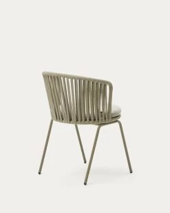 Saconca Outdoor Chair Made With Cord And Green Galvanised Steel | Kave Home -Quality Furniture Store J0600046JJ12 1V03