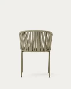 Saconca Outdoor Chair Made With Cord And Green Galvanised Steel | Kave Home -Quality Furniture Store J0600046JJ12 1V05