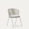Saconca Outdoor Chair With Cord And Grey Galvanised Steel | Kave Home 2 Saconca Outdoor Chair With Cord And Grey Galvanised Steel | Kave Home -Quality Furniture Store J0600047JJ03 1V01