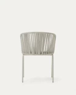 Saconca Outdoor Chair With Cord And Grey Galvanised Steel | Kave Home -Quality Furniture Store J0600047JJ03 1V05