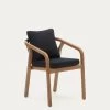 Malaret Stackable Chair In Solid Eucalyptus And Black Cord, FSC 1 Malaret Stackable Chair In Solid Eucalyptus And Black Cord, FSC -Quality Furniture Store J0600049JJ01 1V01