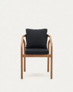 Malaret Stackable Chair In Solid Eucalyptus And Black Cord, FSC 20 Malaret Stackable Chair In Solid Eucalyptus And Black Cord, FSC -Quality Furniture Store J0600049JJ01 1V04