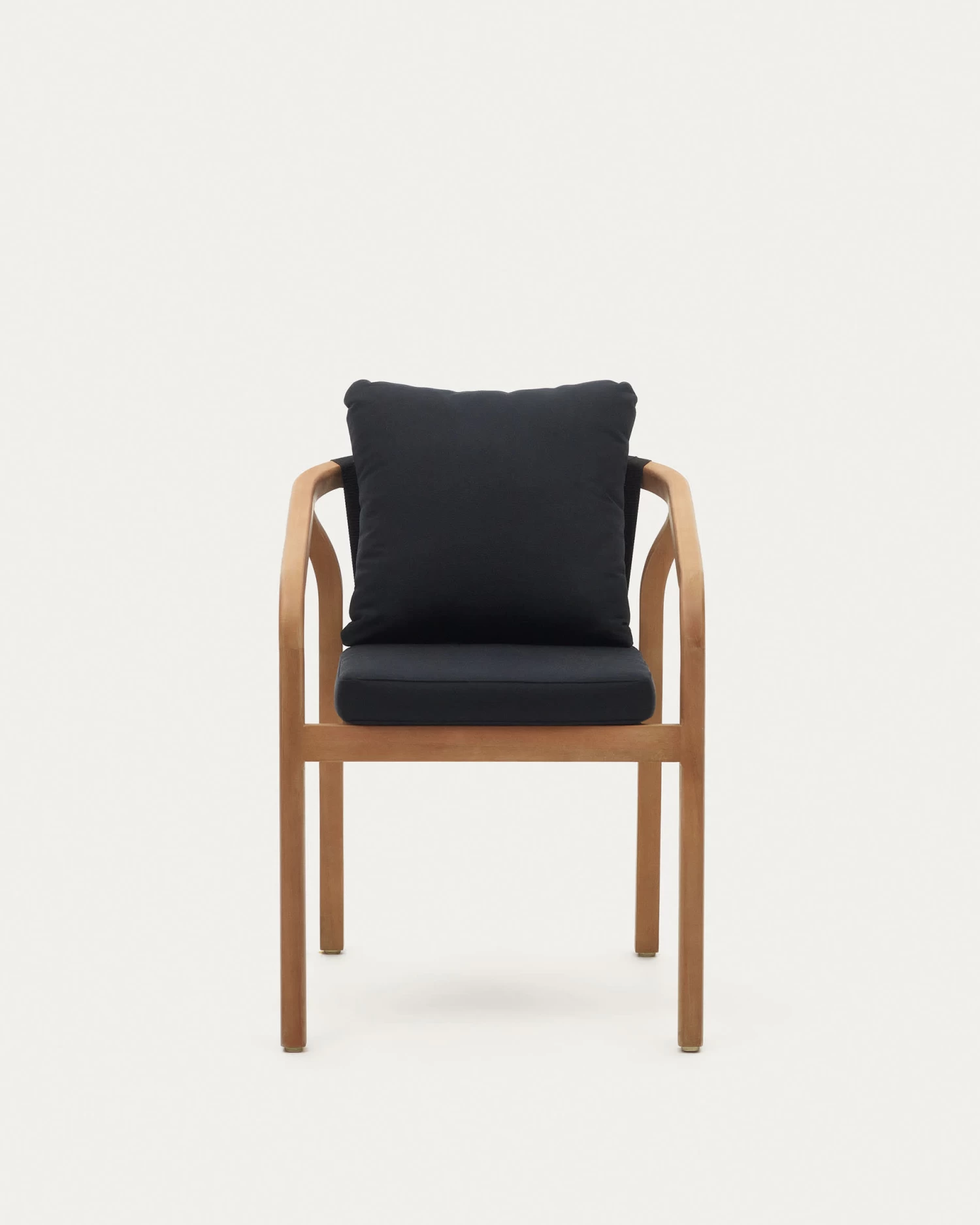 Malaret Stackable Chair In Solid Eucalyptus And Black Cord, FSC 11 Malaret Stackable Chair In Solid Eucalyptus And Black Cord, FSC - Image 9