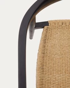 Ydalia Stackable Outdoor Chair In Solid Teak Wood With Black Finish And Synthetic Rattan Rope | Kave Home 16 Ydalia Stackable Outdoor Chair In Solid Teak Wood With Black Finish And Synthetic Rattan Rope | Kave Home -Quality Furniture Store J0600076SS46 1D02