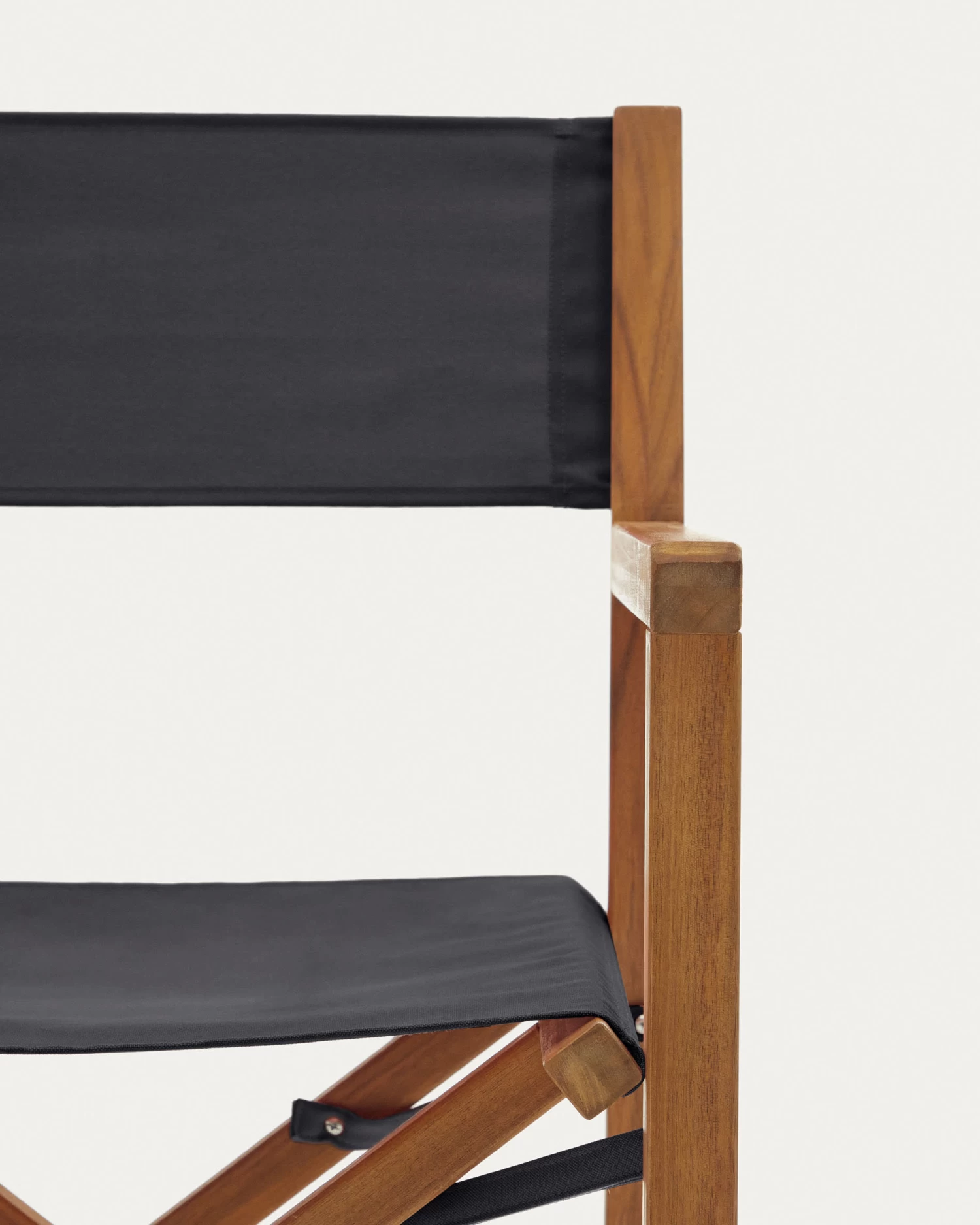 Thianna Folding Outdoor Chair In Black With Solid Acacia Wood FSC 100% | Kave Home 7 Thianna Folding Outdoor Chair In Black With Solid Acacia Wood FSC 100% | Kave Home - Image 5