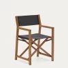 Thianna Folding Outdoor Chair In Black With Solid Acacia Wood FSC 100% | Kave Home -Quality Furniture Store J0700001JJ01 1V01