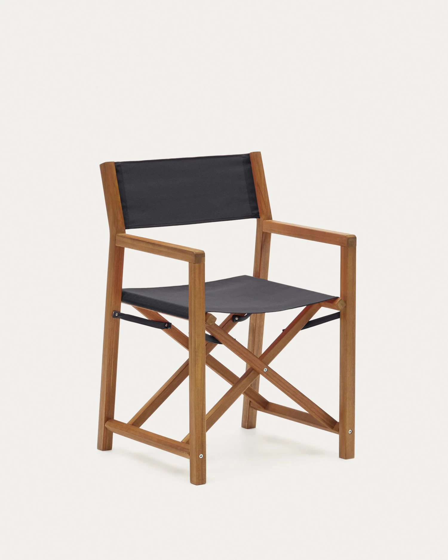 Thianna Folding Outdoor Chair In Black With Solid Acacia Wood FSC 100% | Kave Home 3 Thianna Folding Outdoor Chair In Black With Solid Acacia Wood FSC 100% | Kave Home