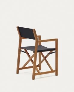 Thianna Folding Outdoor Chair In Black With Solid Acacia Wood FSC 100% | Kave Home 19 Thianna Folding Outdoor Chair In Black With Solid Acacia Wood FSC 100% | Kave Home -Quality Furniture Store J0700001JJ01 1V03