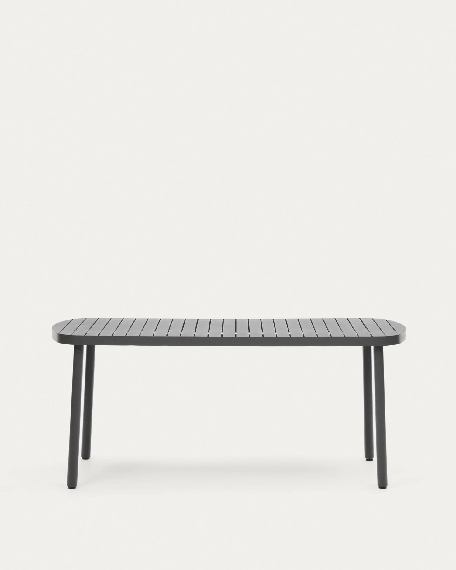 Joncols Outdoor Aluminium Table With A Powder Coated Grey Finish 180 X 90 Cm | Kave Home 3 Joncols Outdoor Aluminium Table With A Powder Coated Grey Finish 180 X 90 Cm | Kave Home