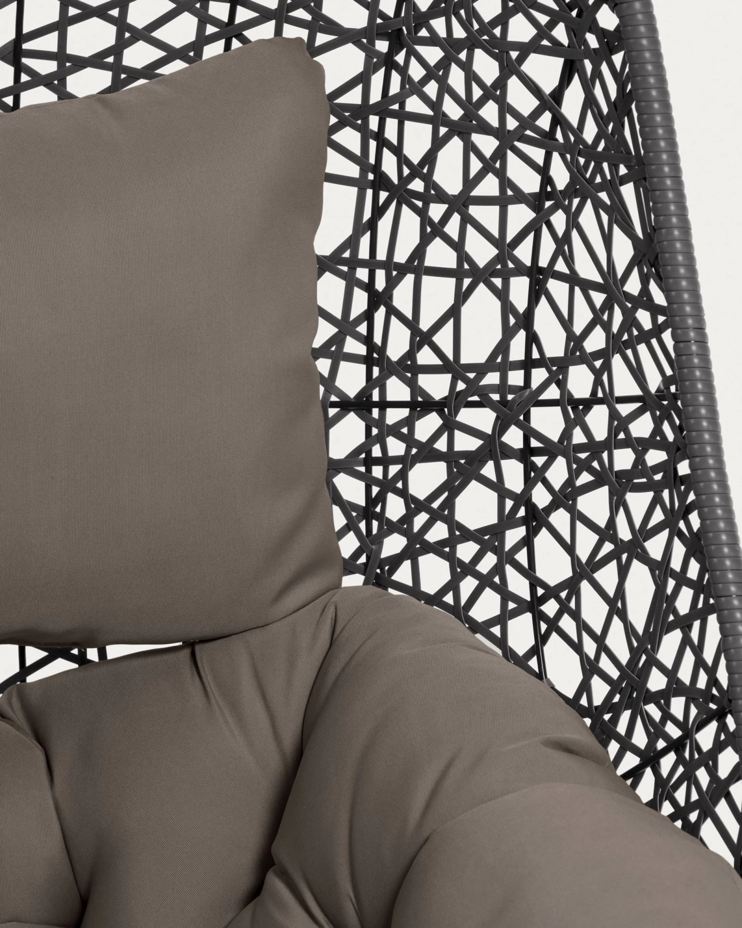 Hanging Armchair With Dark Grey Foot Florina Dark Grey | Kave Home 5 Hanging Armchair With Dark Grey Foot Florina Dark Grey | Kave Home - Image 3