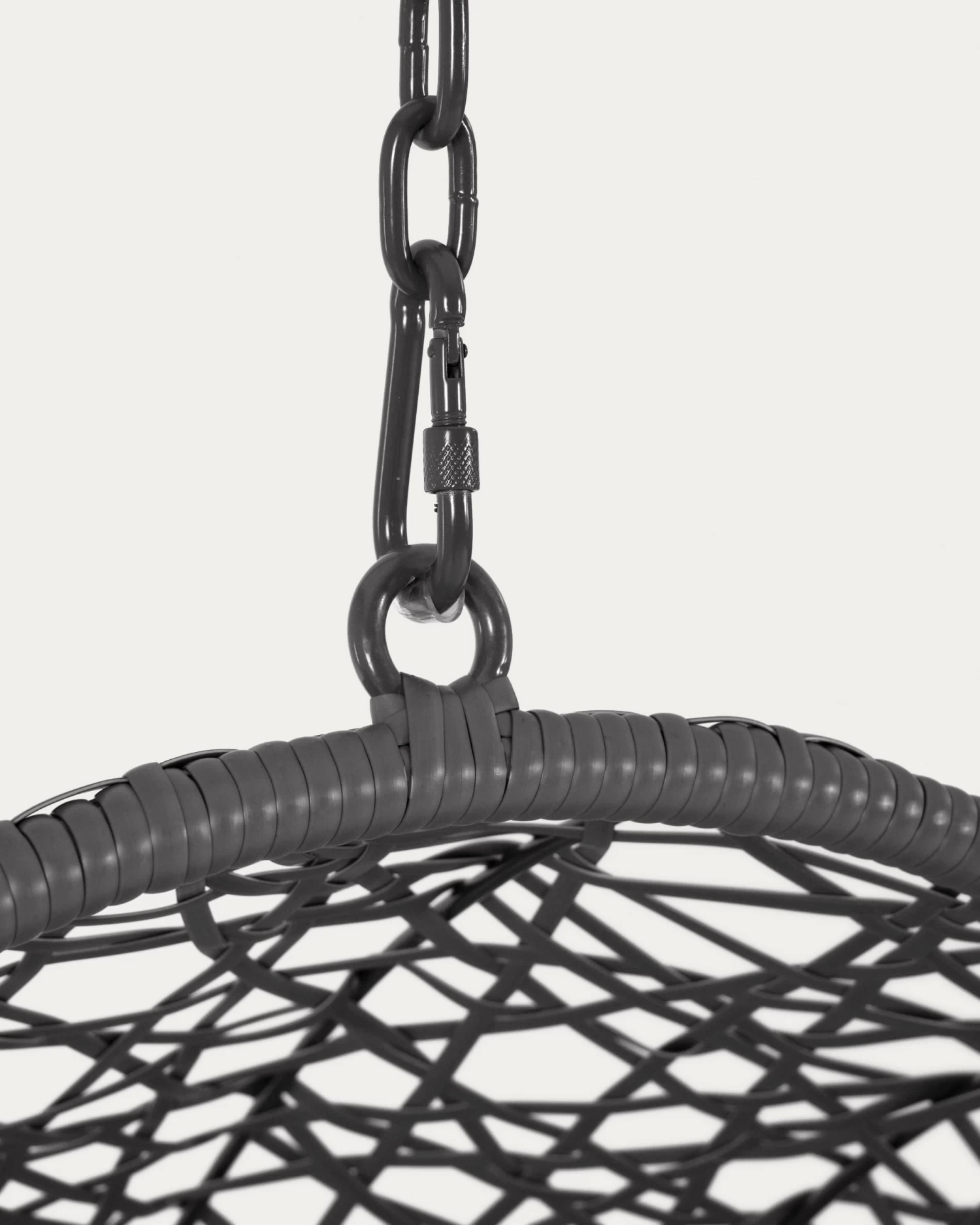 Hanging Armchair With Dark Grey Foot Florina Dark Grey | Kave Home 8 Hanging Armchair With Dark Grey Foot Florina Dark Grey | Kave Home - Image 6