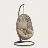 Hanging Armchair With Dark Grey Florina Brown Feet | Kave Home 2 Hanging Armchair With Dark Grey Florina Brown Feet | Kave Home -Quality Furniture Store J1000030FN10 1V01