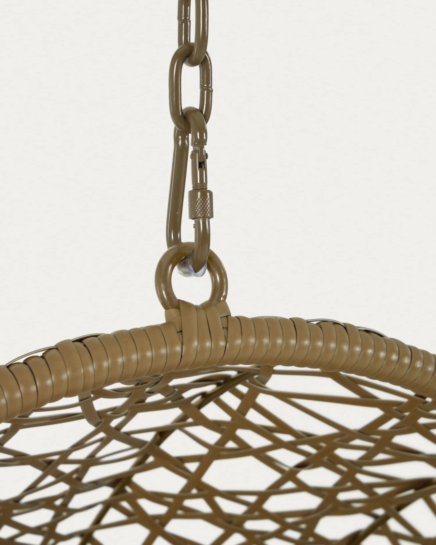 Hanging Armchair With Light Grey Florina Brown Feet | Kave Home 8 Hanging Armchair With Light Grey Florina Brown Feet | Kave Home - Image 6