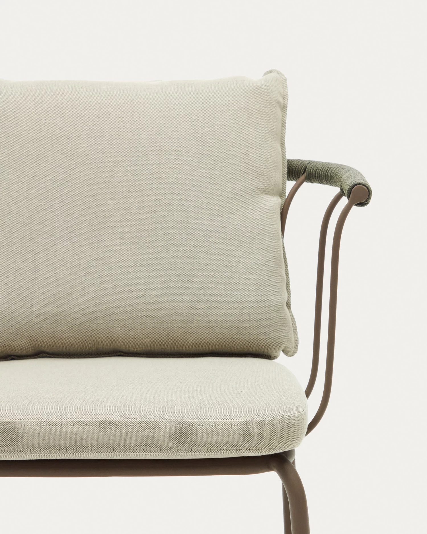 Salguer Stackable Stool In Cord And Steel With A Brown Painted Finish 66 Cm | Kave Home 5 Salguer Stackable Stool In Cord And Steel With A Brown Painted Finish 66 Cm | Kave Home - Image 3