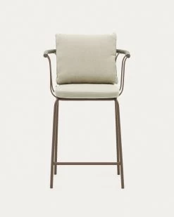 Salguer Stackable Stool In Cord And Steel With A Brown Painted Finish 66 Cm | Kave Home 20 Salguer Stackable Stool In Cord And Steel With A Brown Painted Finish 66 Cm | Kave Home -Quality Furniture Store J1100015RR09 1V04