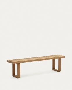 Canadell 100% Outdoor Solid Recycled Teak Bench 210 Cm | Kave Home -Quality Furniture Store J1200003MM46 1V02