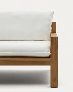 Forcanera 3 Seater Solid Teak Sofa, 211 Cm -Quality Furniture Store J1400015JJ05 1D01