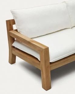 Forcanera 3 Seater Solid Teak Sofa, 211 Cm -Quality Furniture Store J1400015JJ05 1D02