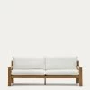 Forcanera 3 Seater Solid Teak Sofa, 211 Cm -Quality Furniture Store J1400015JJ05 1V01