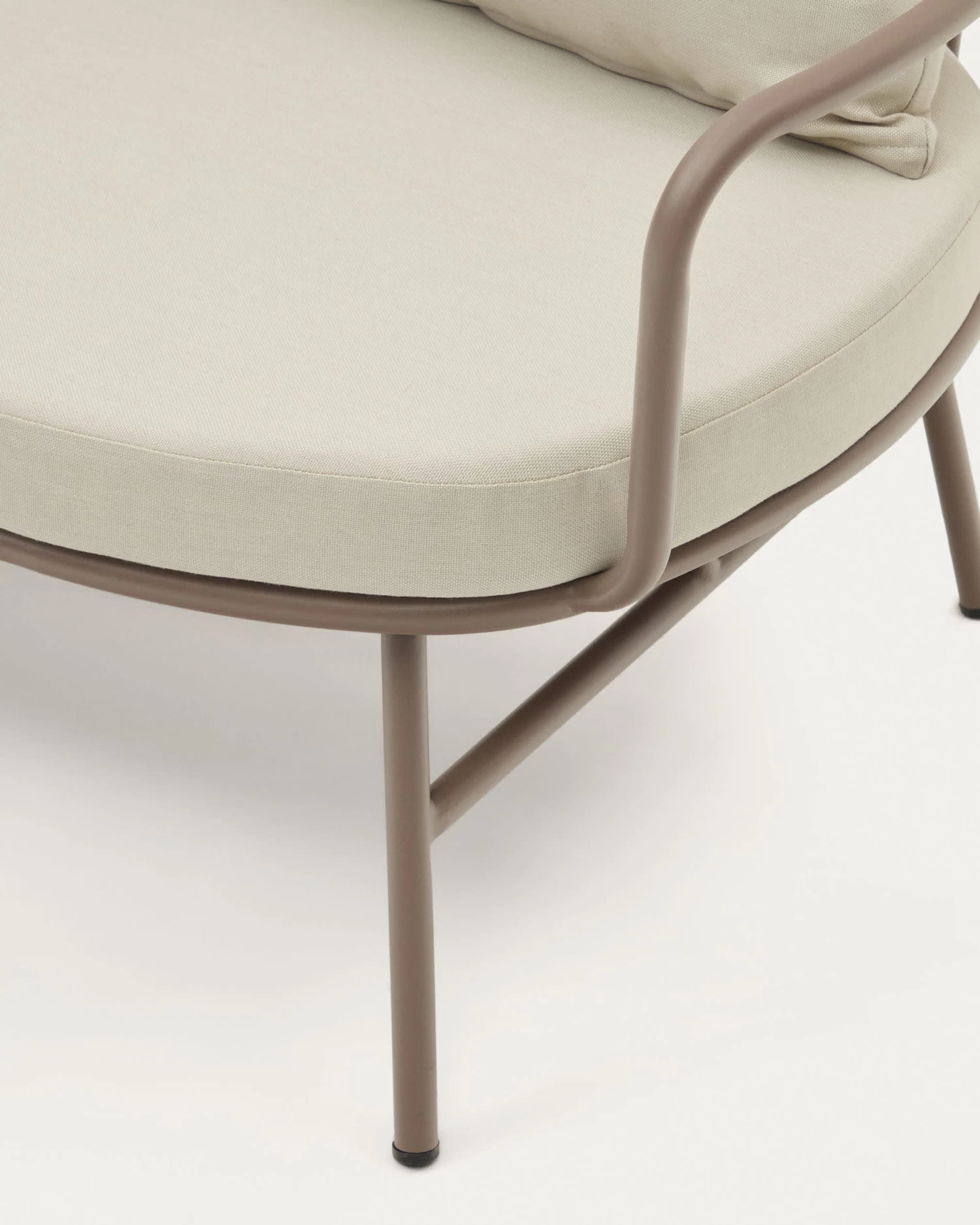 Bramant 2 Seater Steel Sofa With Mauve Finish 175.5 Cm | Kave Home 7 Bramant 2 Seater Steel Sofa With Mauve Finish 175.5 Cm | Kave Home - Image 5