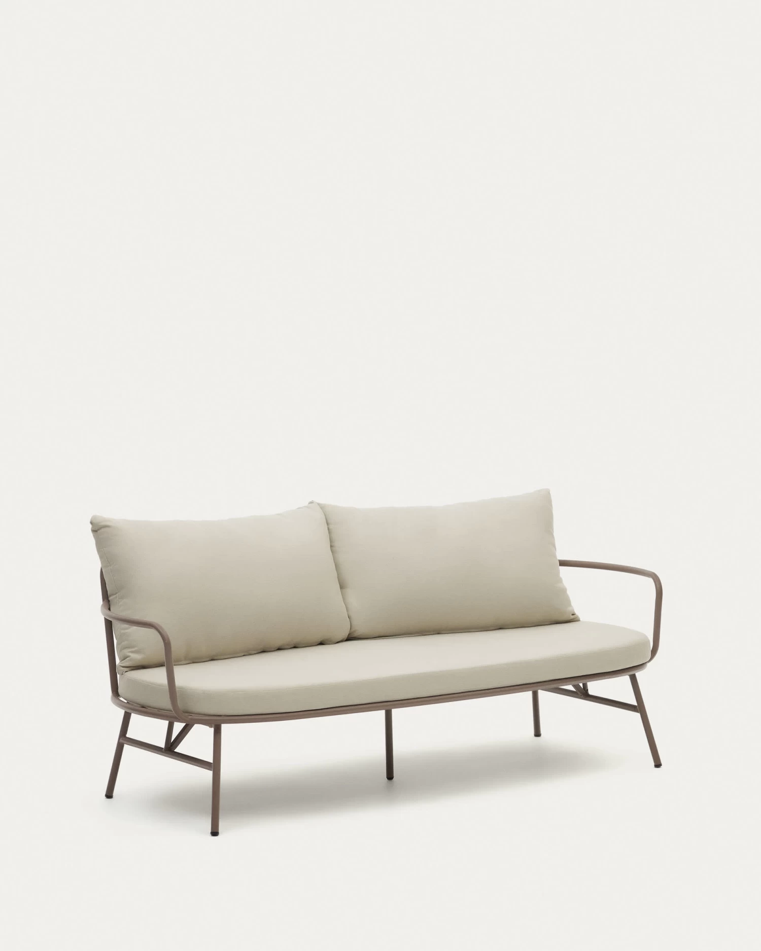 Bramant 2 Seater Steel Sofa With Mauve Finish 175.5 Cm | Kave Home 8 Bramant 2 Seater Steel Sofa With Mauve Finish 175.5 Cm | Kave Home - Image 6