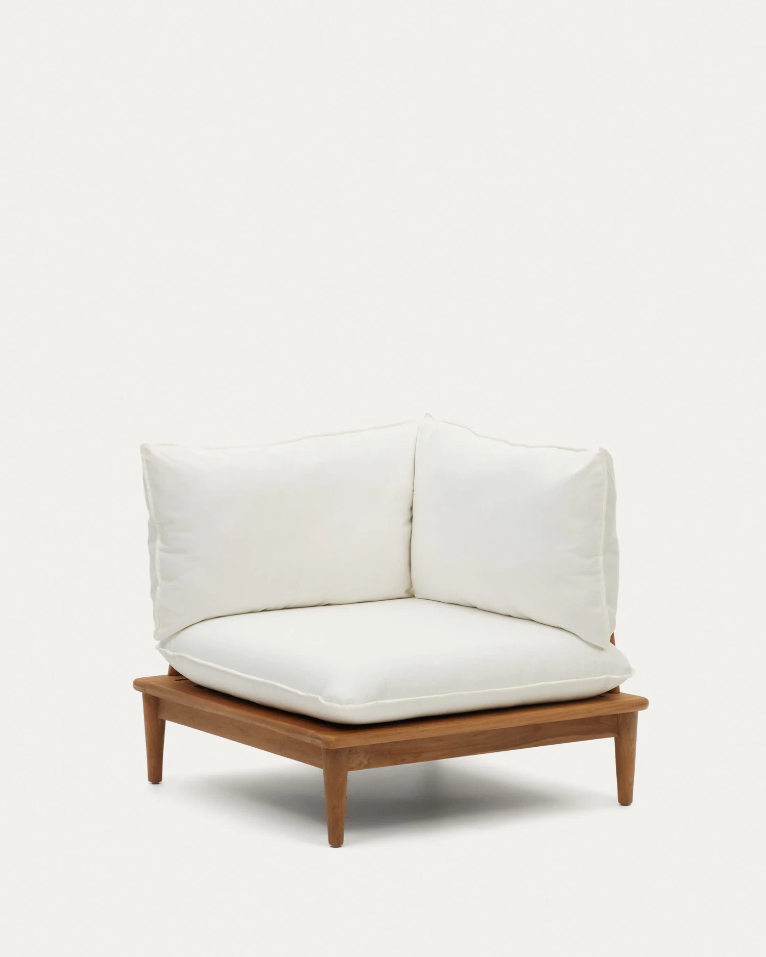 Portitxol Modular Corner Armchair In Solid Teak | Kave Home 8 Portitxol Modular Corner Armchair In Solid Teak | Kave Home - Image 6