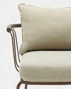 Salguer Armchair In Green Cord And Steel With A Brown Painted Finish 14 Salguer Armchair In Green Cord And Steel With A Brown Painted Finish -Quality Furniture Store J1700007RR19 1D01