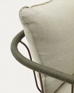 Salguer Armchair In Green Cord And Steel With A Brown Painted Finish 21 Salguer Armchair In Green Cord And Steel With A Brown Painted Finish -Quality Furniture Store J1700007RR19 1D04