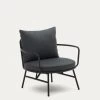 Bramant Steel Armchair With Black Finish | Kave Home 1 Bramant Steel Armchair With Black Finish | Kave Home -Quality Furniture Store J1700031RR02 1V01