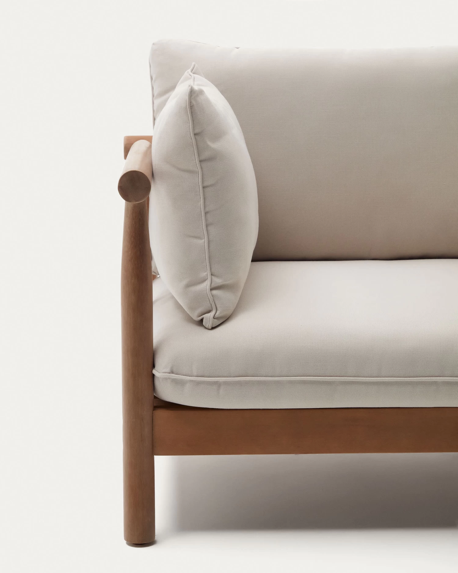 Sacova Solid Eucalyptus Wood Armchair | Kave Home 5 Sacova Solid Eucalyptus Wood Armchair | Kave Home - Image 3