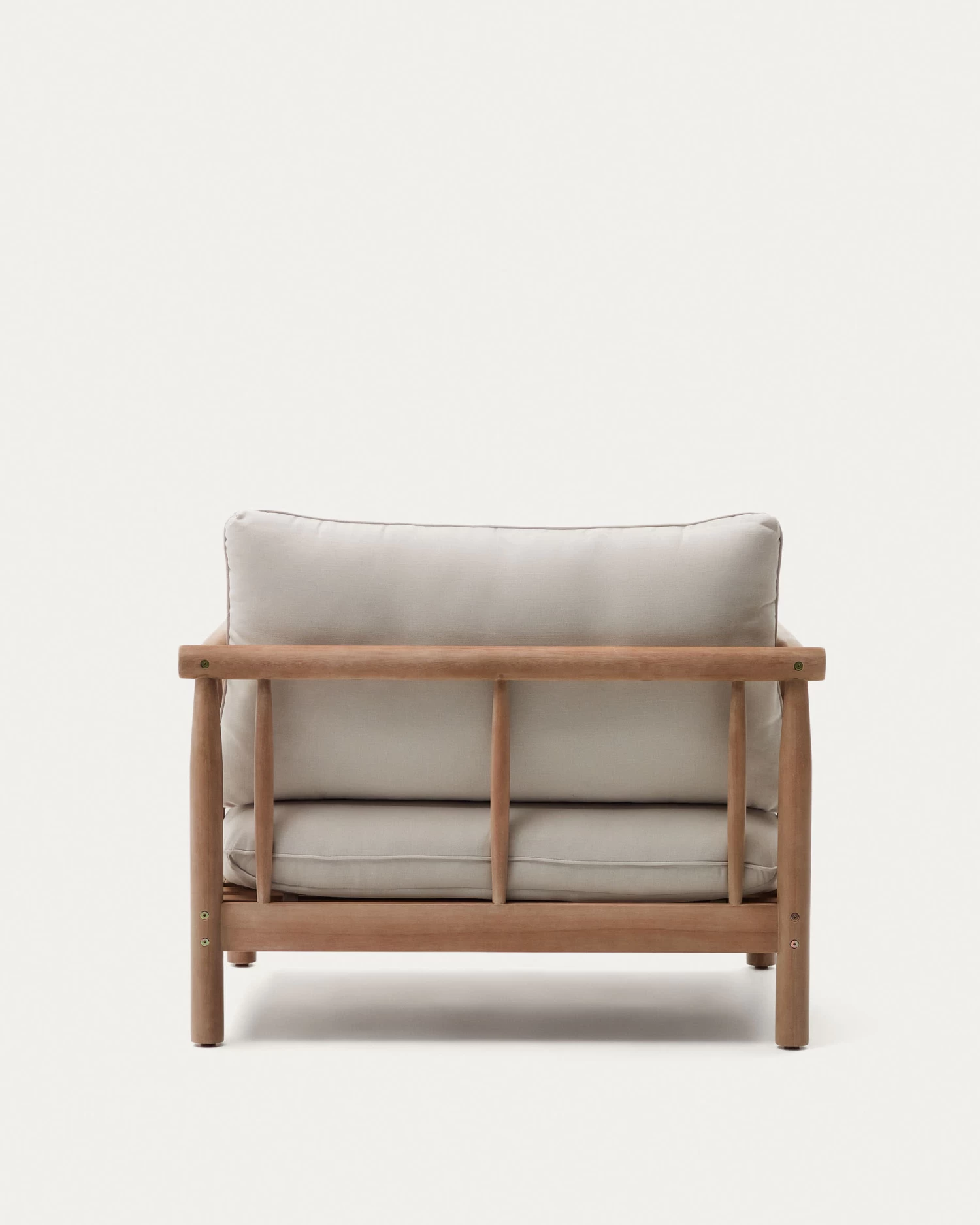 Sacova Solid Eucalyptus Wood Armchair | Kave Home 12 Sacova Solid Eucalyptus Wood Armchair | Kave Home - Image 10