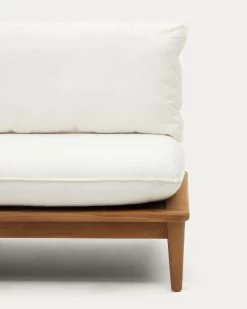 Portitxol Set Of 1 Corner Armchair 2 Modular Armchairs And Coffee Table In Solid Teak | Kave Home -Quality Furniture Store J2100004JJ05 1D05