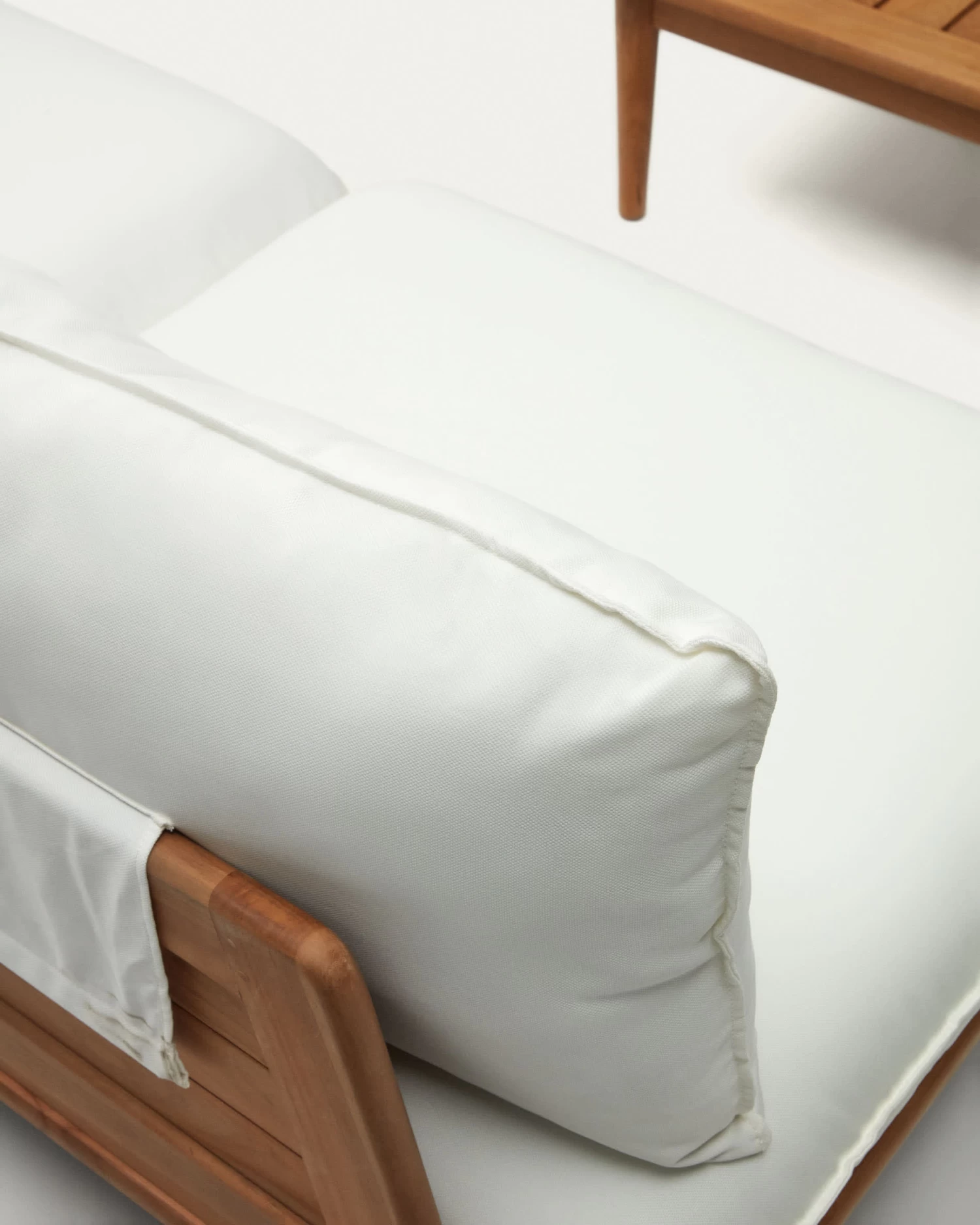 Portitxol Set Of 1 Corner Armchair 4 Modular Armchairs And Coffee Table In Solid Teak | Kave Home 8 Portitxol Set Of 1 Corner Armchair 4 Modular Armchairs And Coffee Table In Solid Teak | Kave Home - Image 6