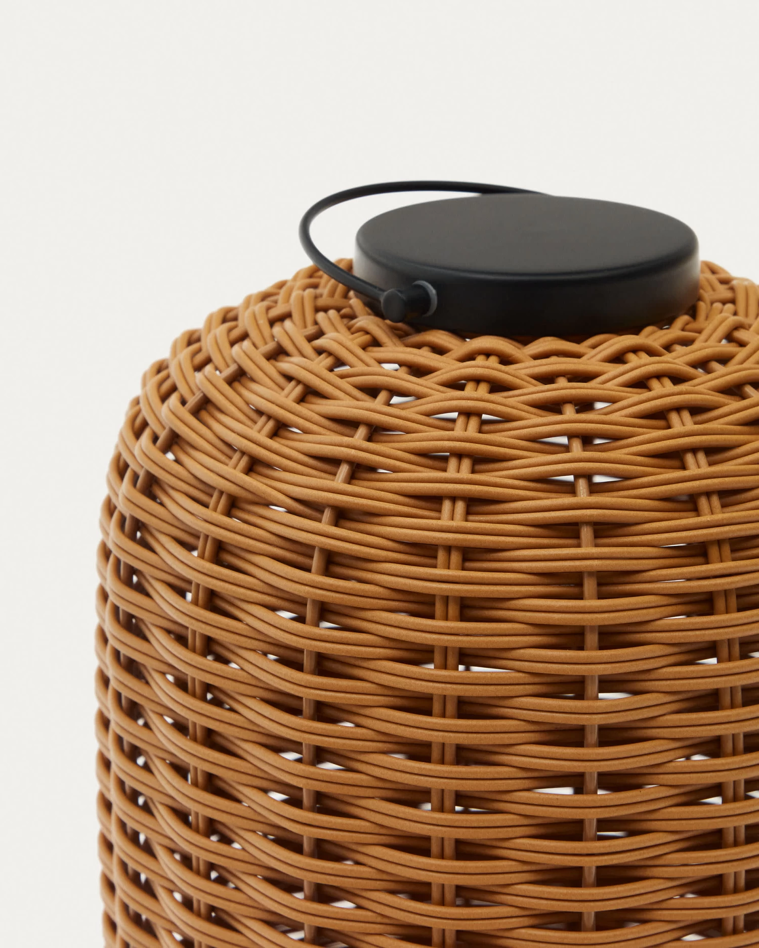 Saranella Portable Table Lamp In Brown Faux Rattan | Kave Home 7 Saranella Portable Table Lamp In Brown Faux Rattan | Kave Home - Image 5