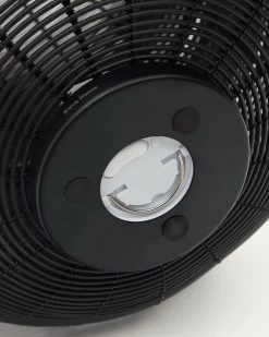 Saranella Large Portable Table Lamp In Black Polyrattan | Kave Home -Quality Furniture Store L1100011FN01 1D04