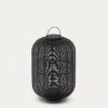 Saranella Large Portable Table Lamp In Black Polyrattan | Kave Home -Quality Furniture Store L1100011FN01 1V01